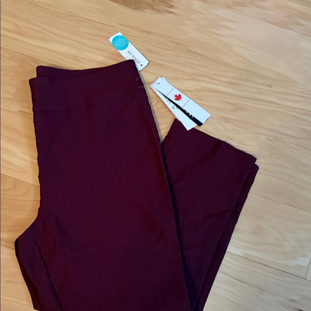 Tribal Dark Purple Cropped Trousers -Stitch Fix
